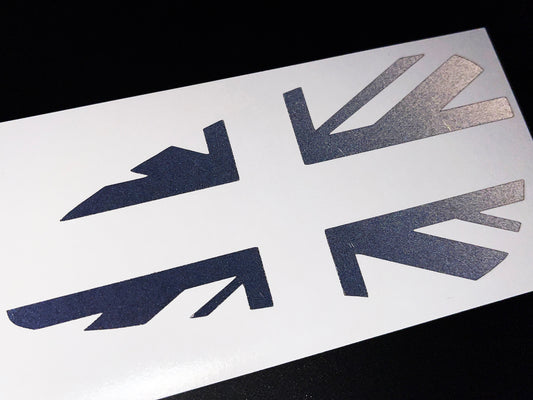 Veloviz Reflective Union Jack Tank Stickers for Triumph Bobber - B