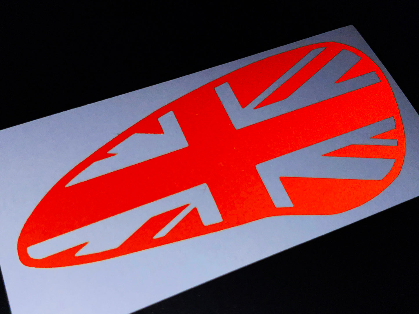 Veloviz Reflective Union Jack Tank Stickers for Triumph Bobber - C