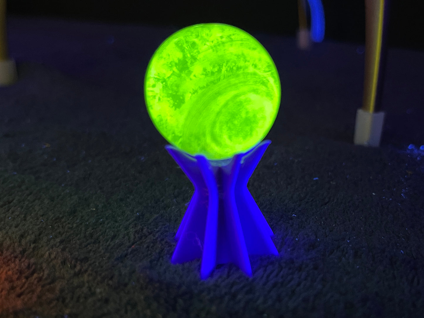 UV Reactive Marble Display Stand