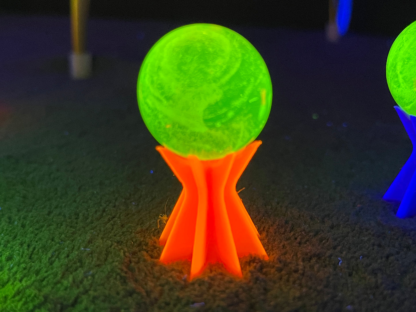 UV Reactive Marble Display Stand