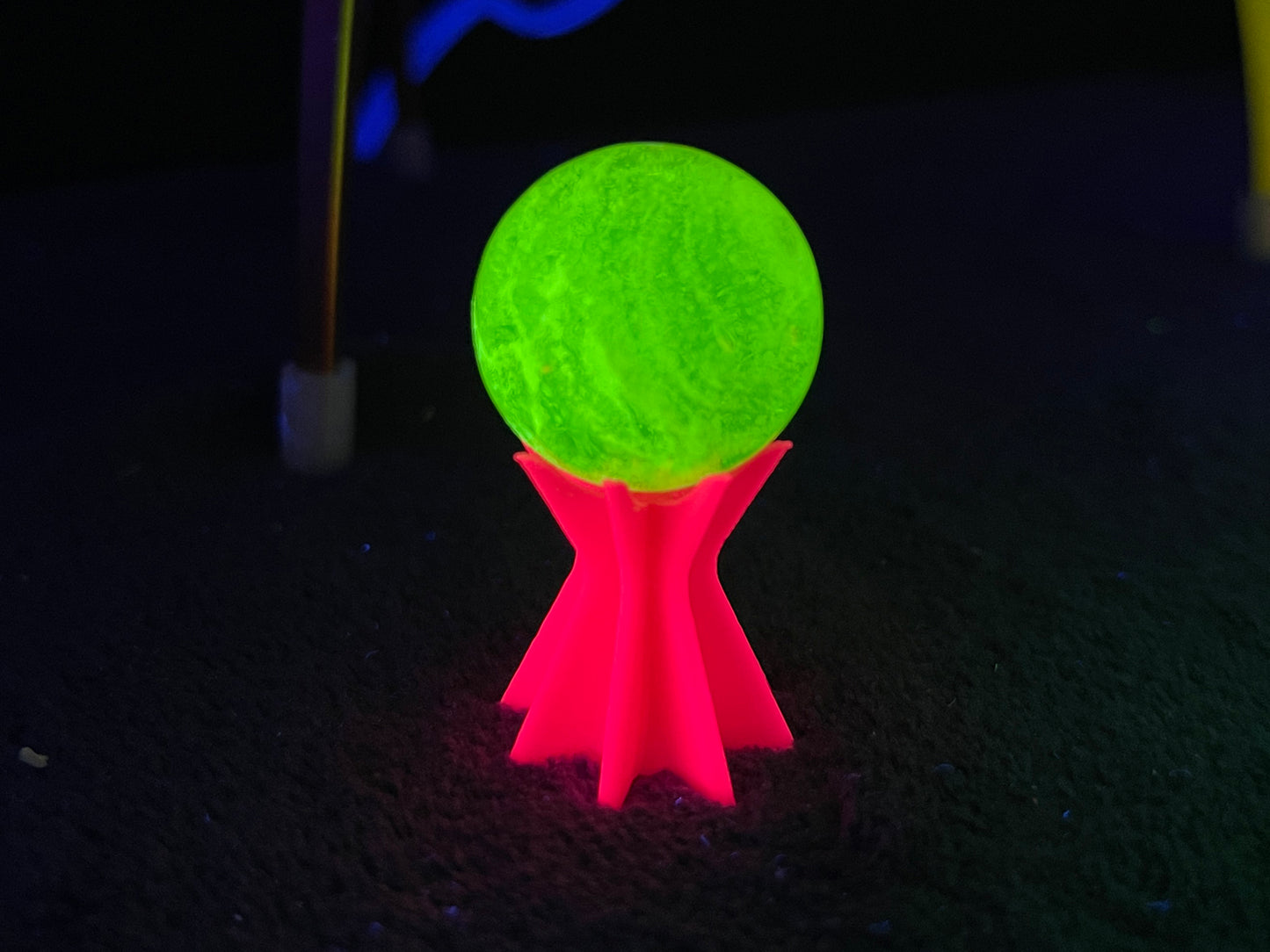 UV Reactive Marble Display Stand