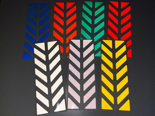 Valueviz Reflective Universal Motorcycle Pannier Chevron Stickers