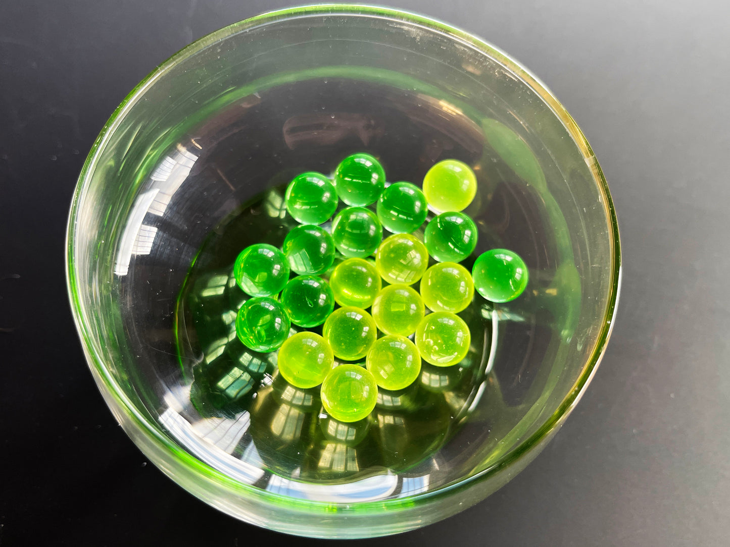 10mm Uranium Glass Marbles