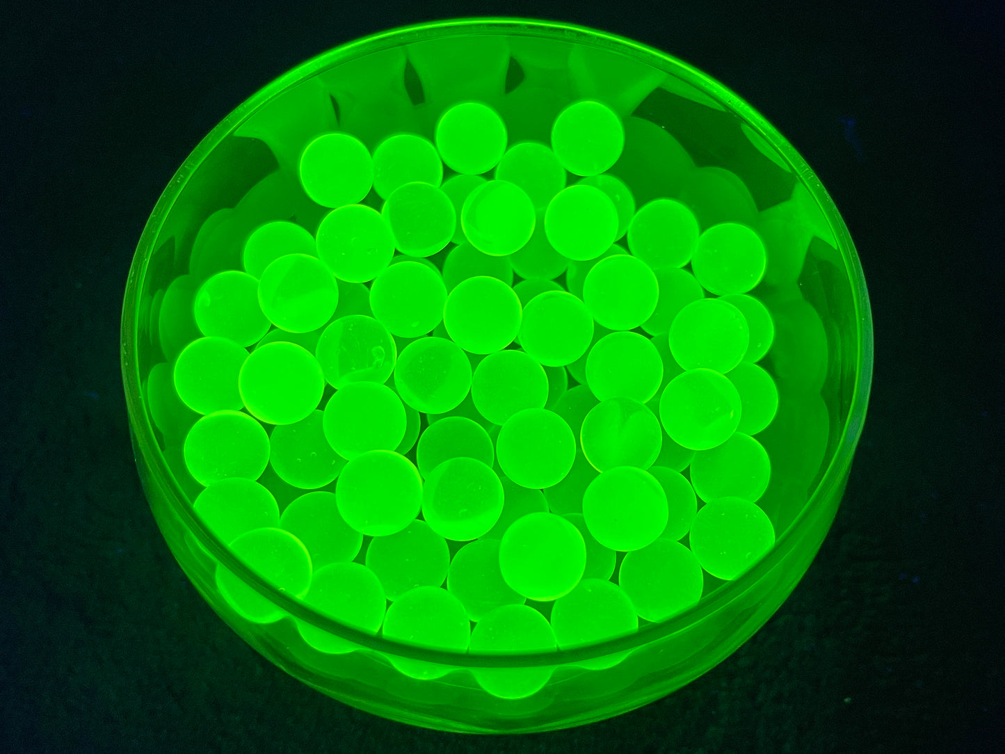 10mm Uranium Glass Marbles