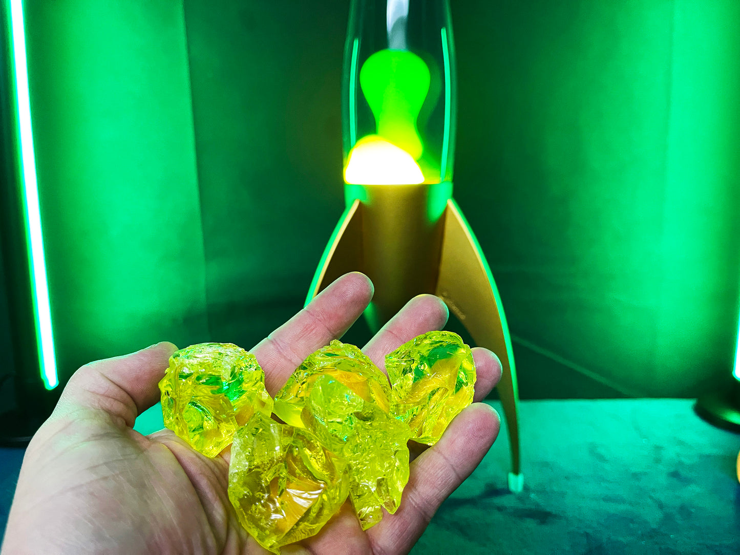 Uranium Glass Cullet Chunks
