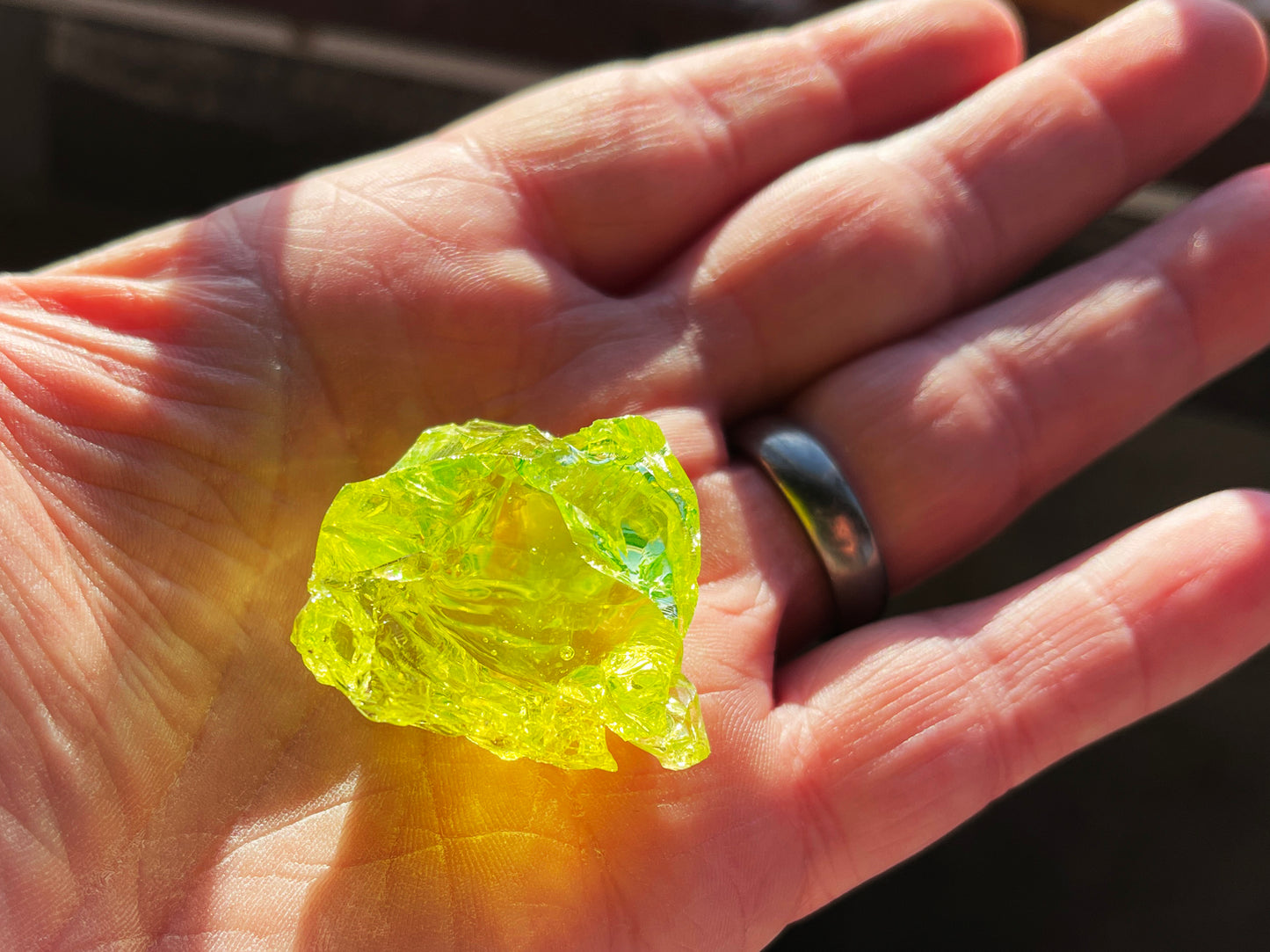 Uranium Glass Cullet Chunks