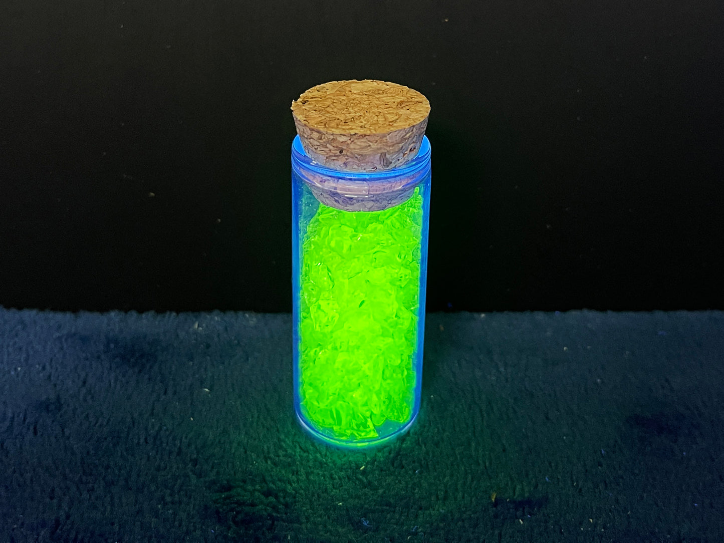 Uranium Glass Filled Vials