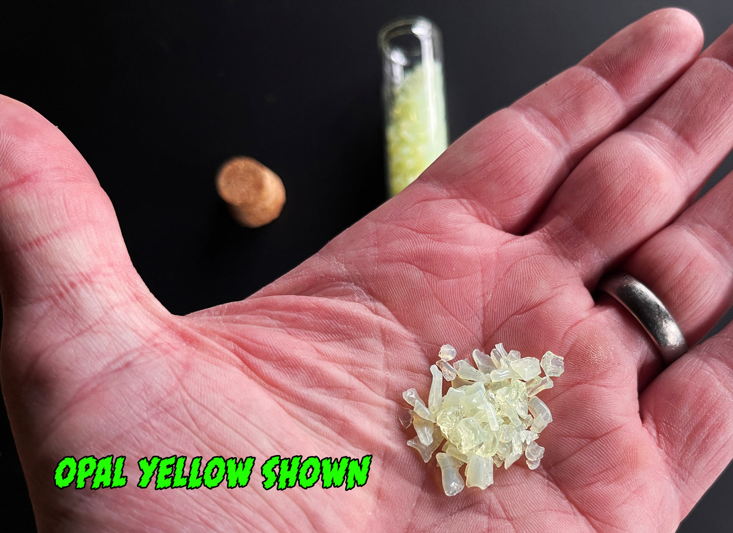 Uranium Glass Filled Vials