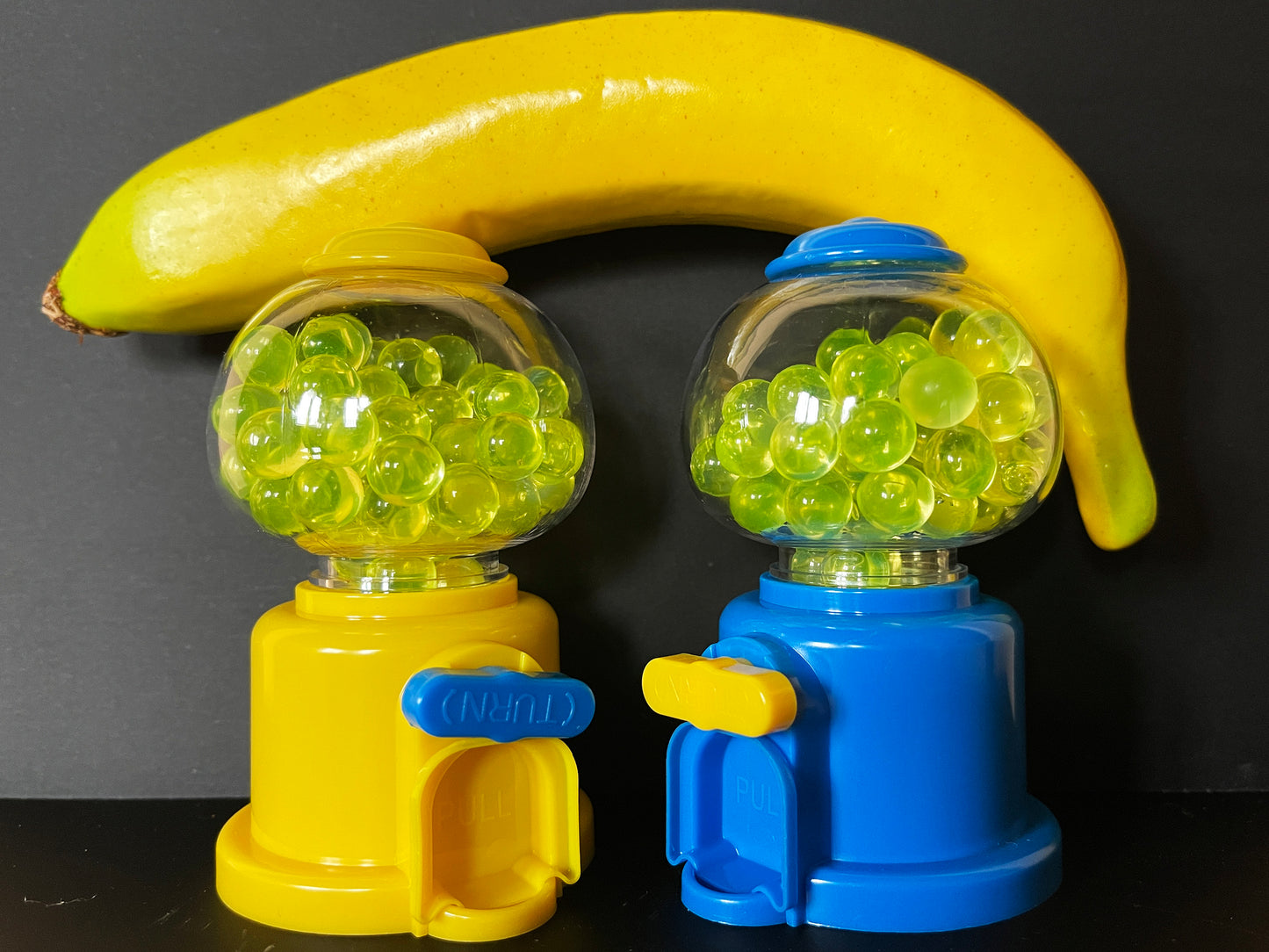 Uranium Glass Marble Filled Gumball Machine (Seconds)