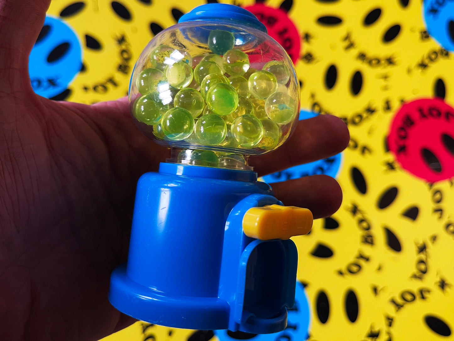 Uranium Glass Marble Filled Gumball Machine (Seconds)