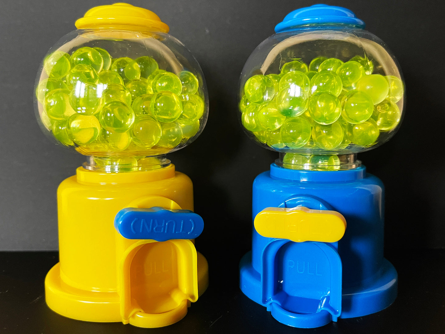Uranium Glass Marble Filled Gumball Machine (Seconds)