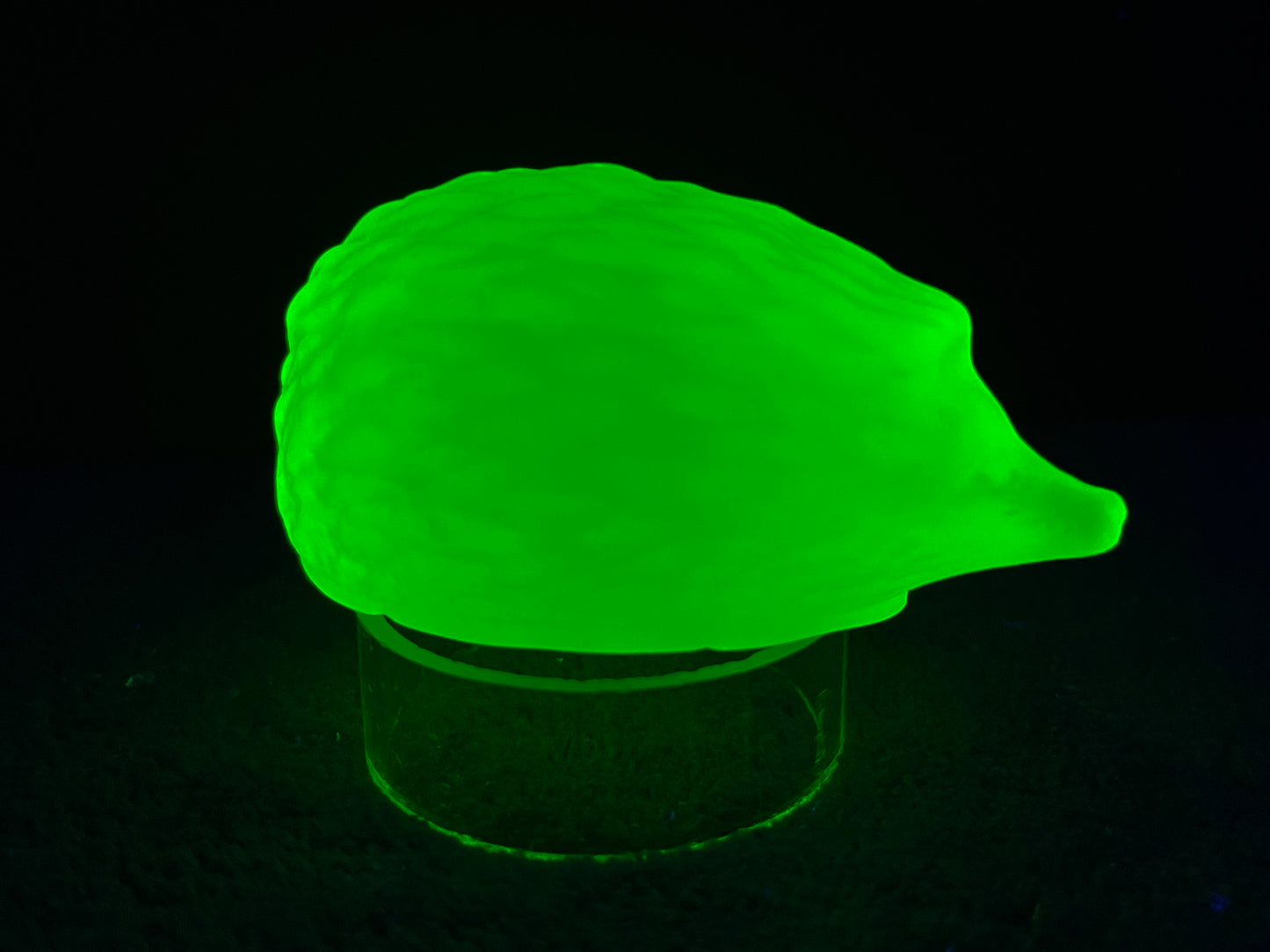 Uranium Vaseline Glass Hedgehog
