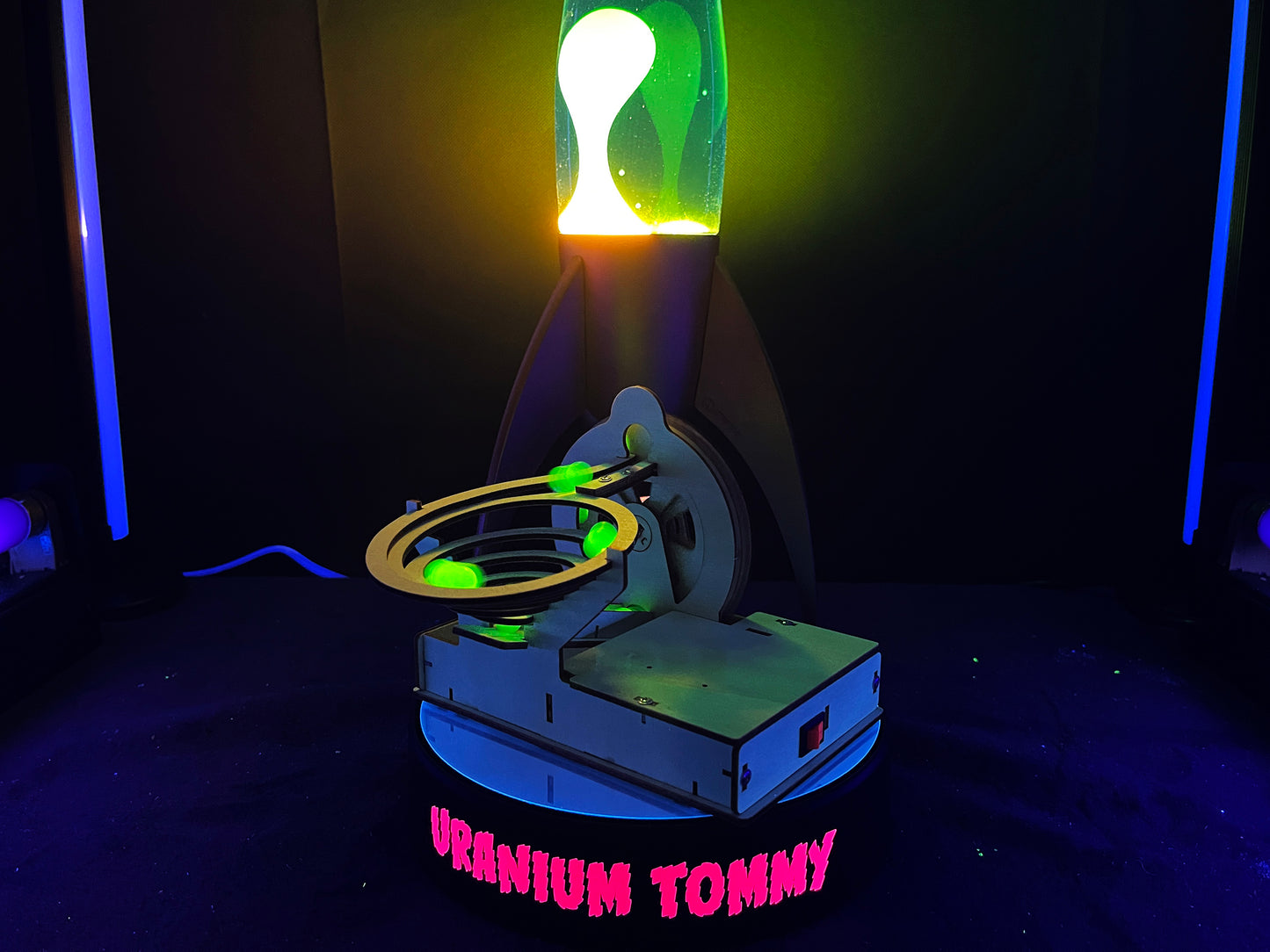 Uranium Glass Marble Run