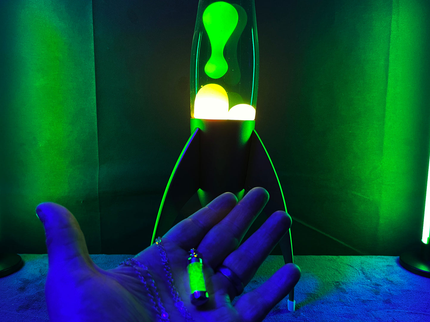 Uranium Glass Filled Pendant Necklace