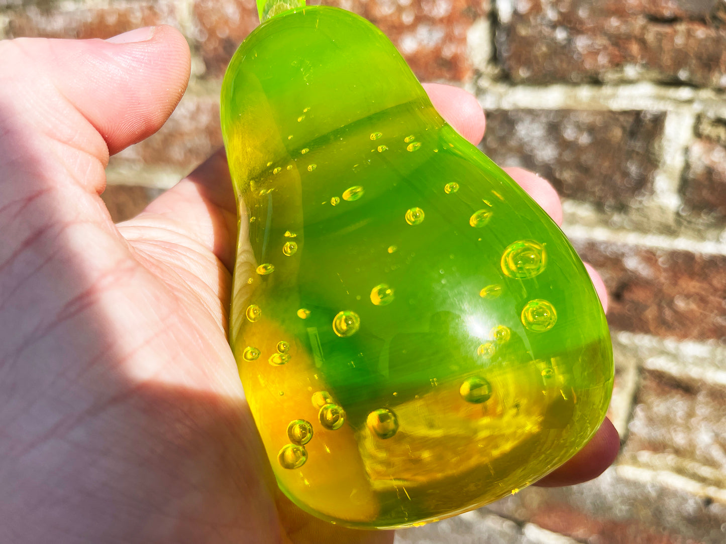 Uranium Glass Pear