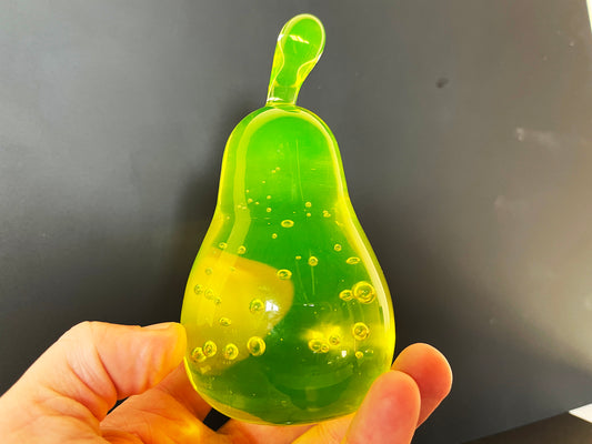 Uranium Glass Pear