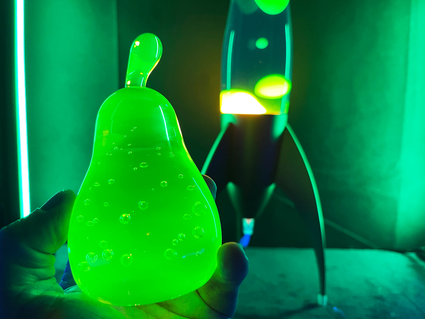 Uranium Glass Pear