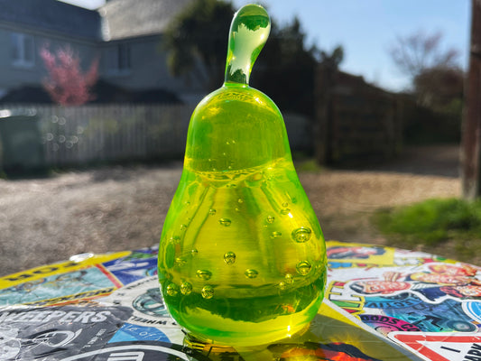 Uranium Glass Pear