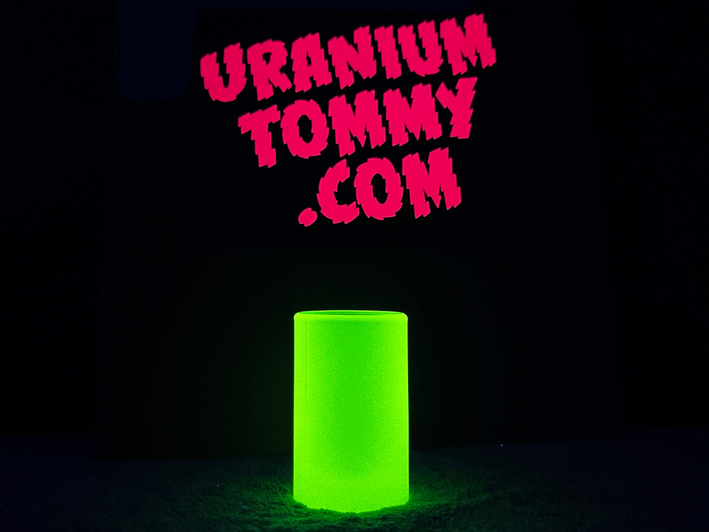 Uranium Glass Shot Glass - Frosted