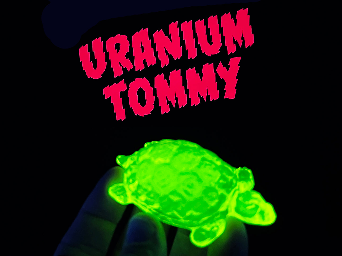 Uranium Vaseline Glass Turtle