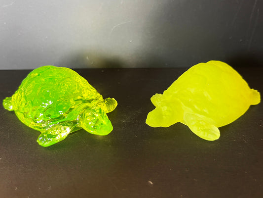 Uranium Vaseline Glass Turtle