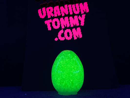 Uranium Glass Resin Custard Egg (Uresinium)