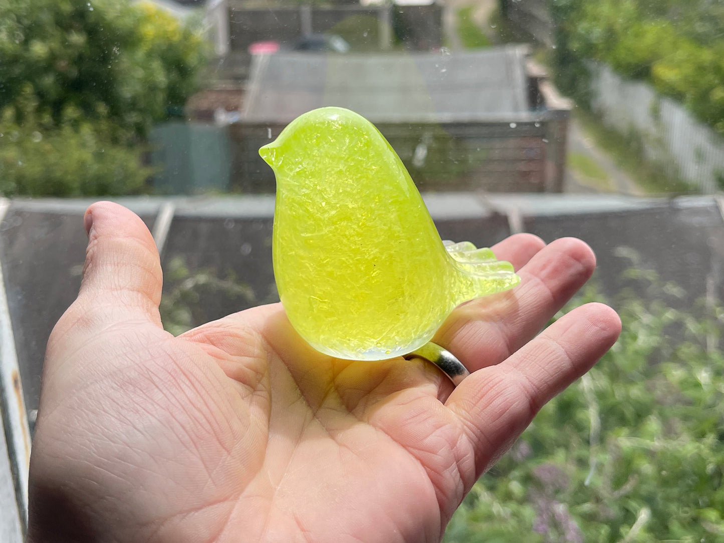 Uranium Glass Resin Bird (Uresinium)