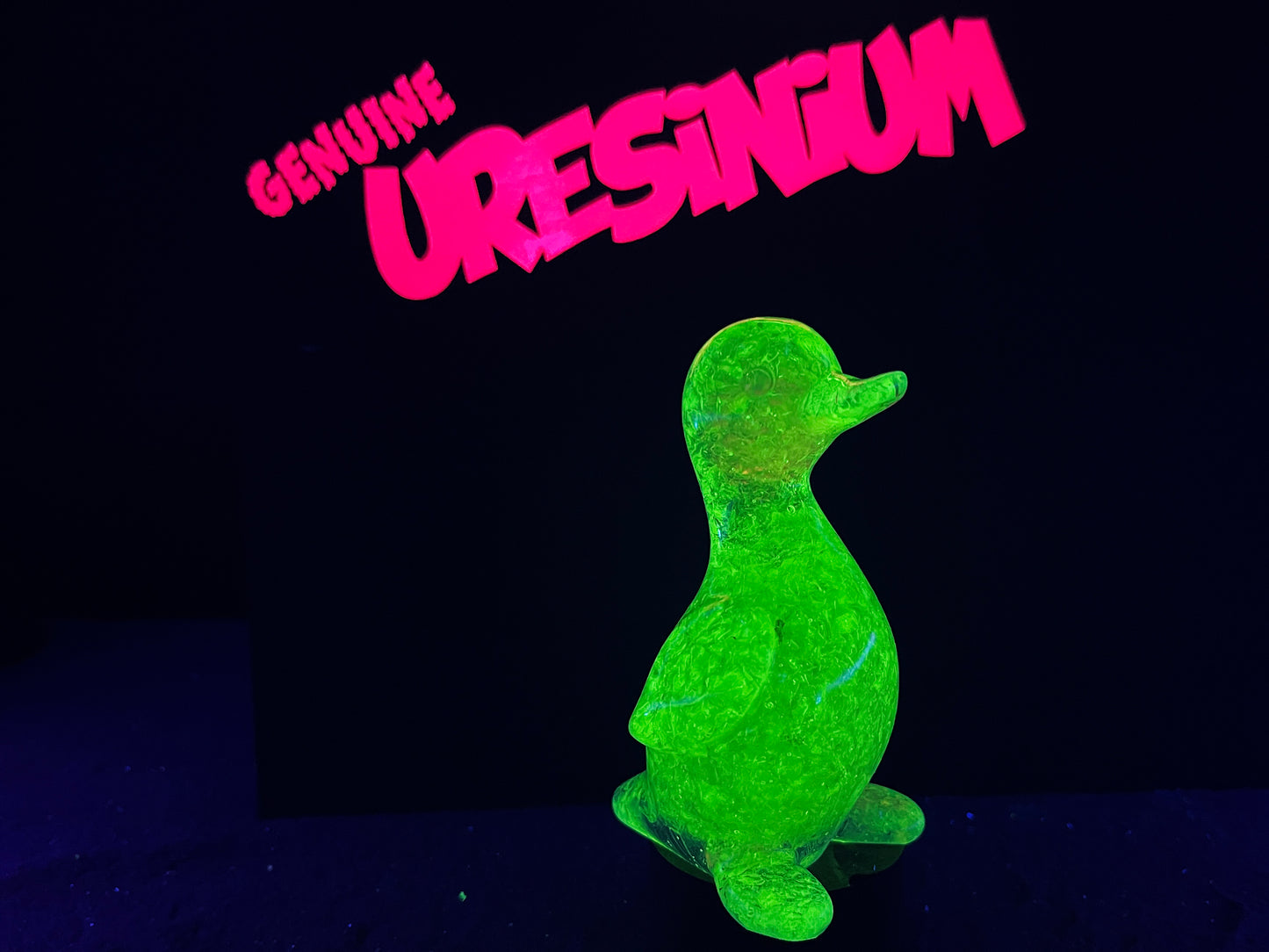 Uranium Glass Resin Tall Duck (Uresinium)