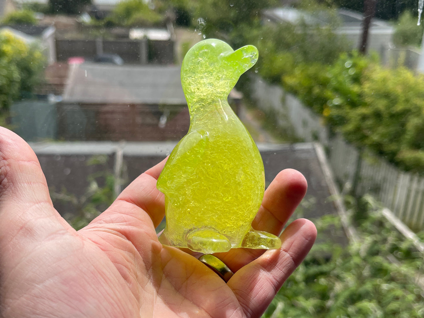 Uranium Glass Resin Tall Duck (Uresinium)