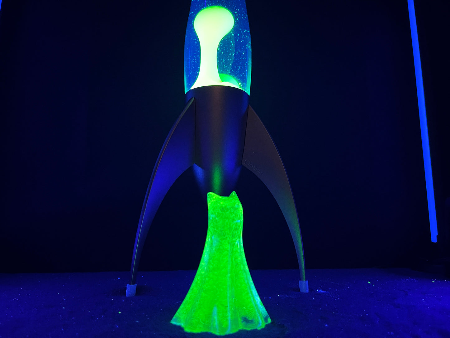 Uranium Glass Resin Ghost Cat - Tall (Uresinium)