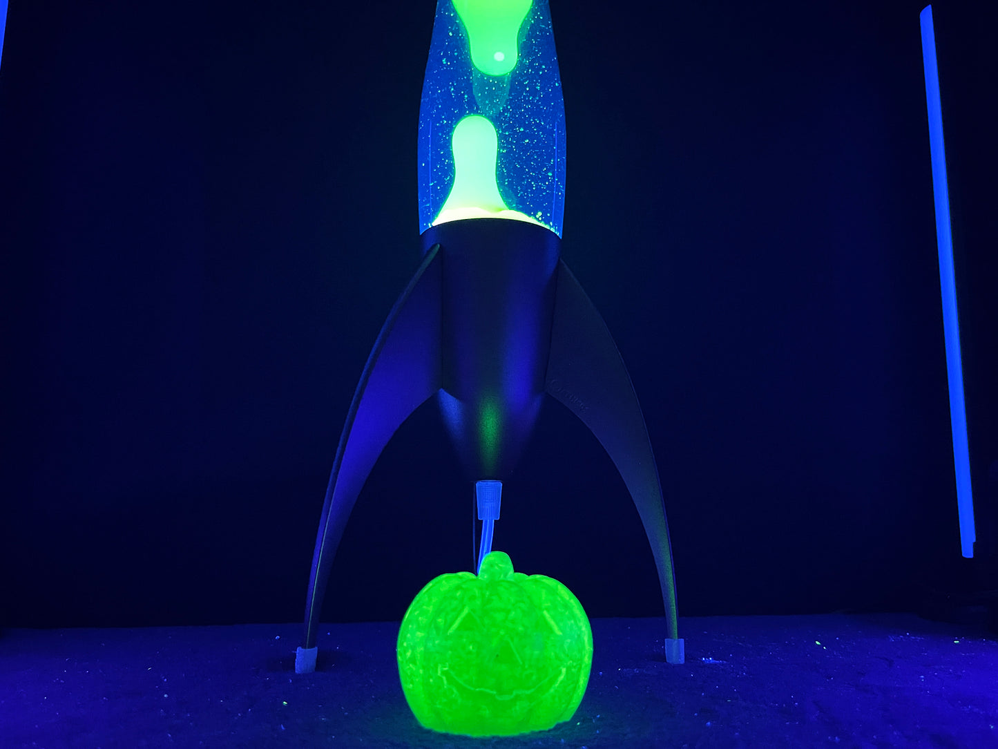 Uranium Glass Resin Ghost Pumpkin (Uresinium)