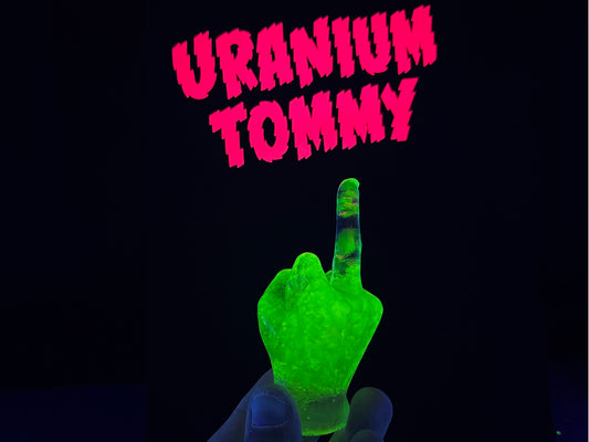 Uranium Glass Resin Middle Finger (Uresinium)