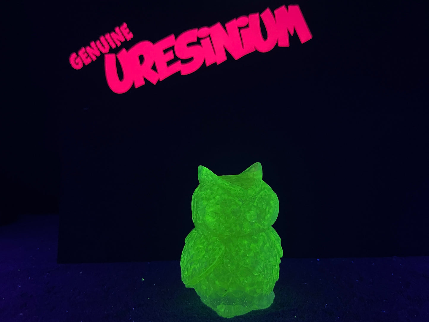 Uranium Glass Resin Owl (Uresinium)