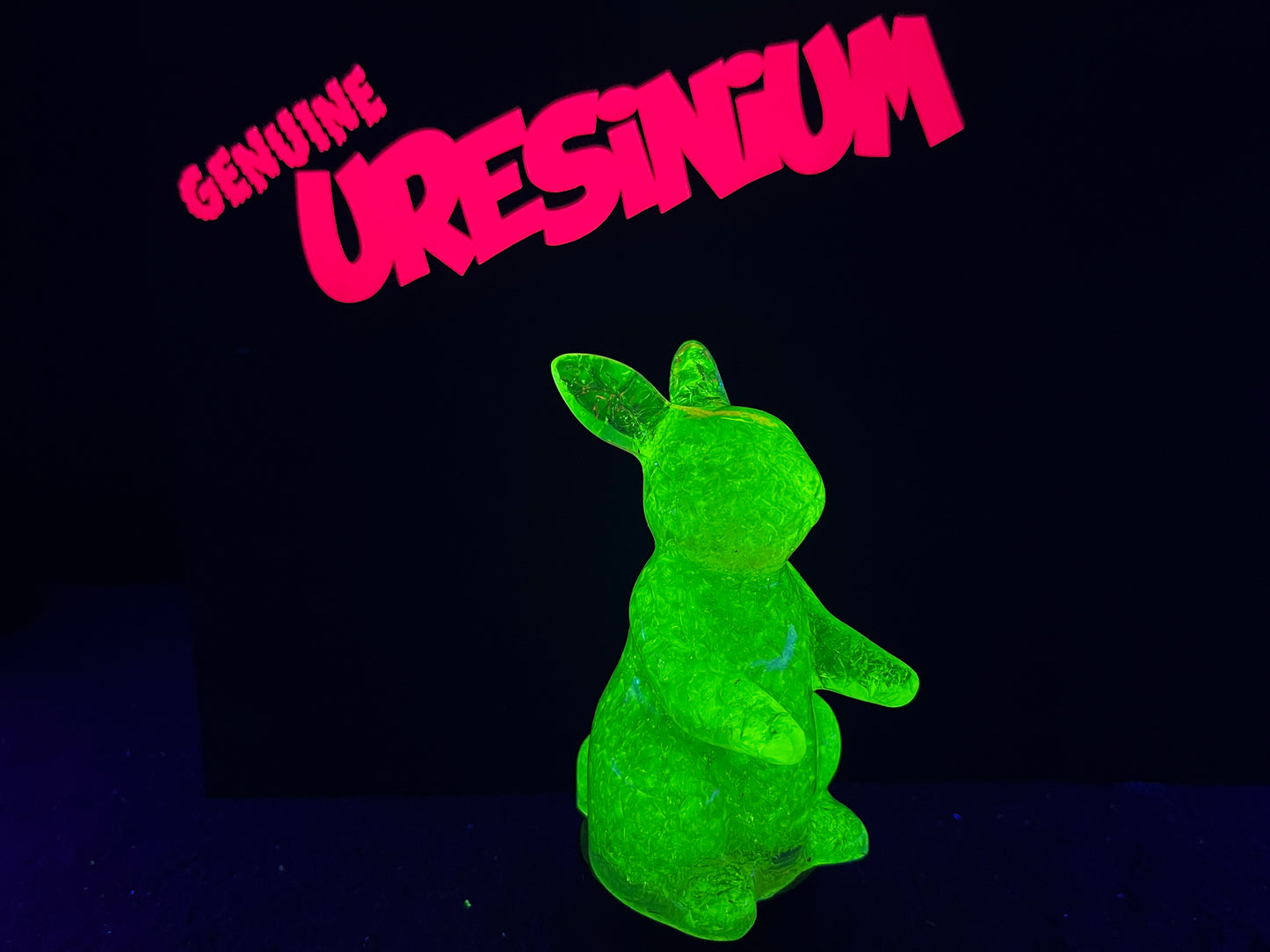 Uranium Glass Resin Rabbit (Uresinium)