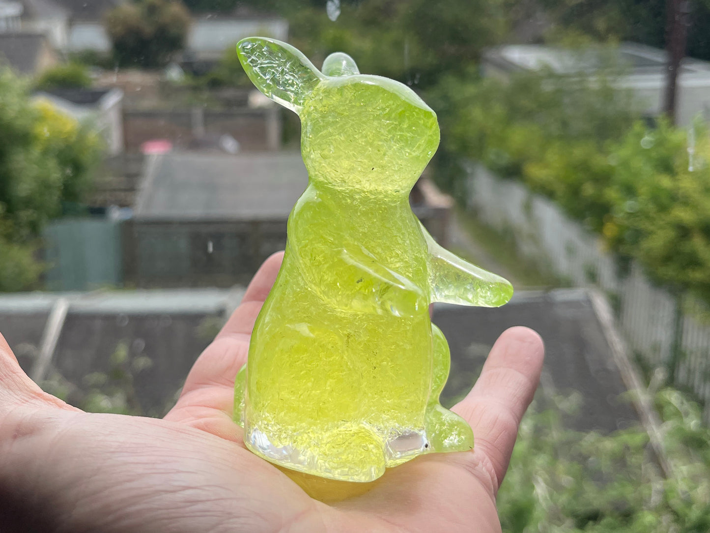 Uranium Glass Resin Rabbit (Uresinium)