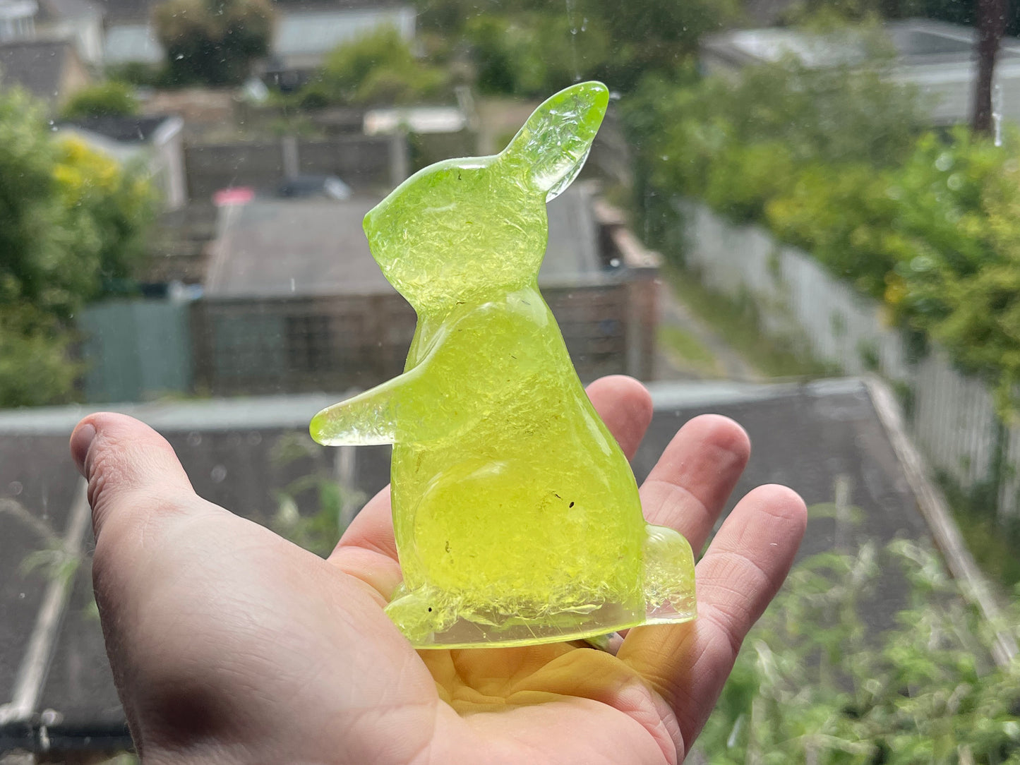 Uranium Glass Resin Rabbit (Uresinium)