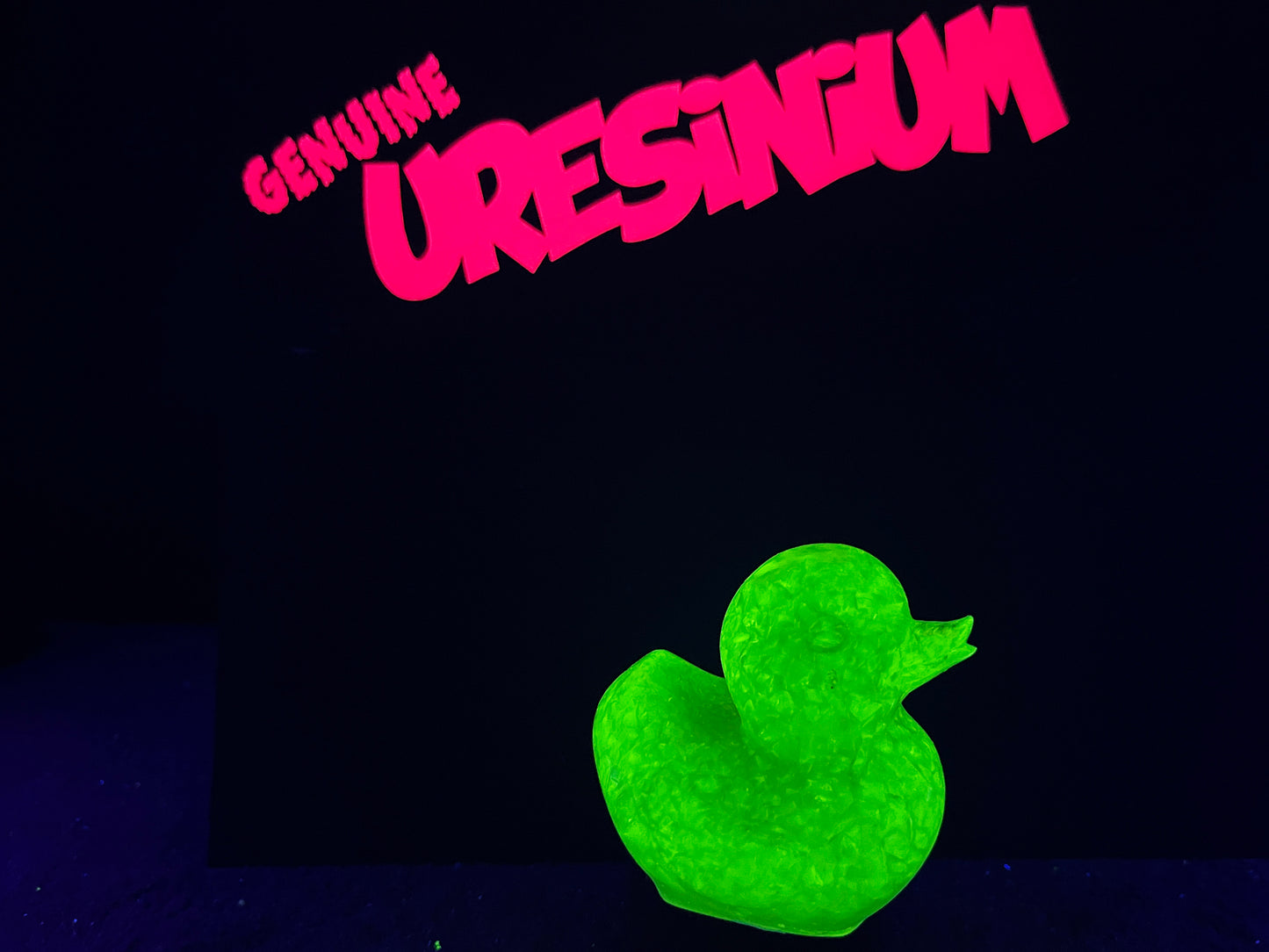 Uranium Glass Resin Rubber Duck (Uresinium)