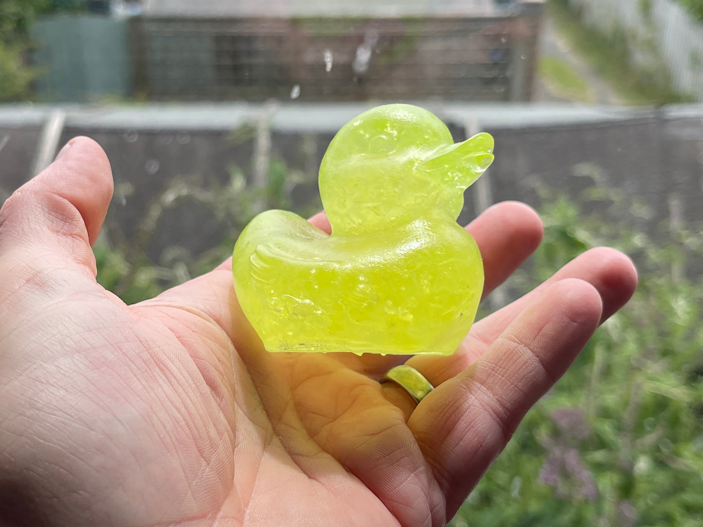 Uranium Glass Resin Rubber Duck (Uresinium)