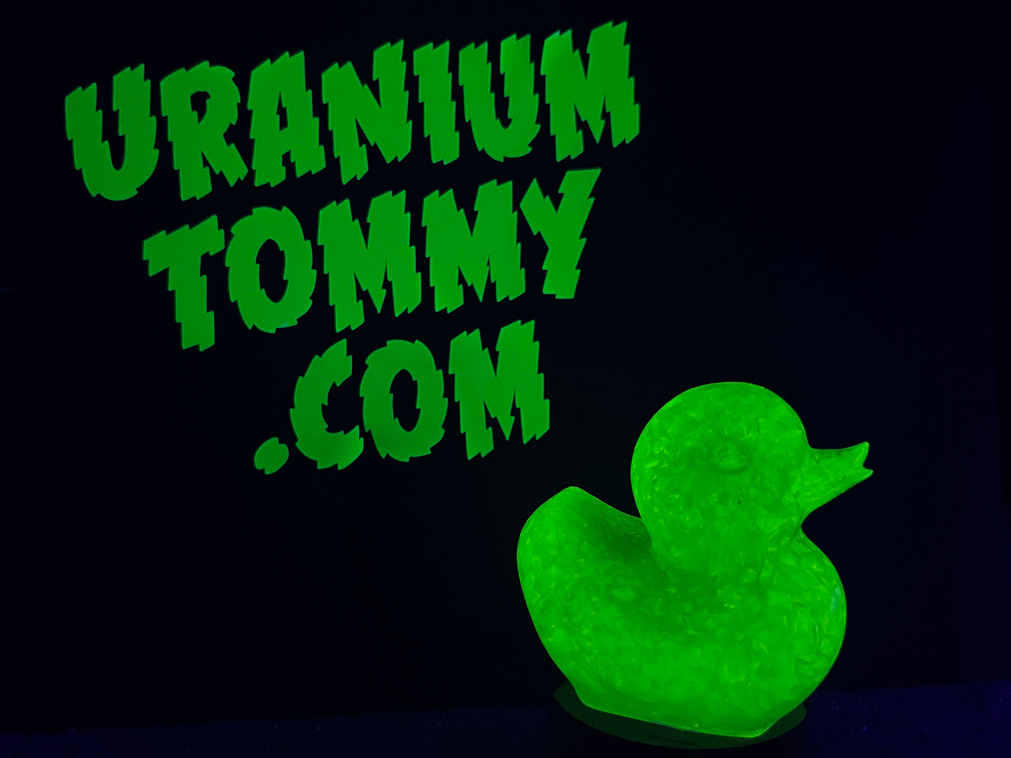 Uranium Glass Resin Rubber Duck (Uresinium)