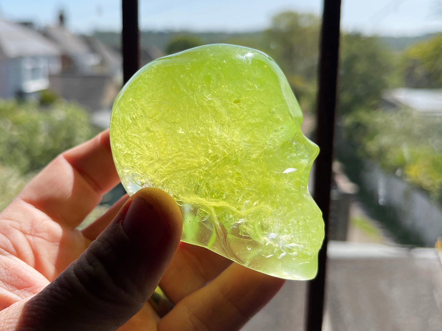 Uranium Glass Resin Skull (Uresinium)