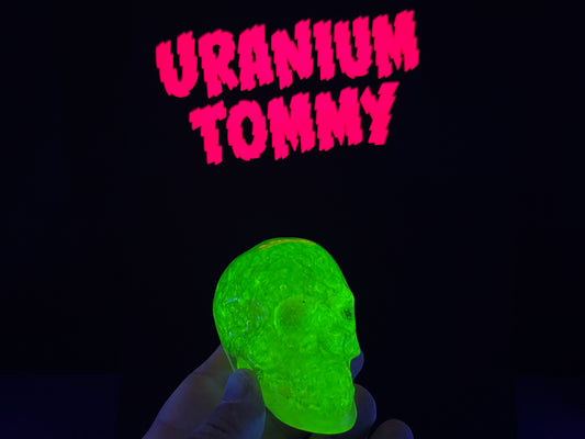 Uranium Glass Resin Skull (Uresinium)