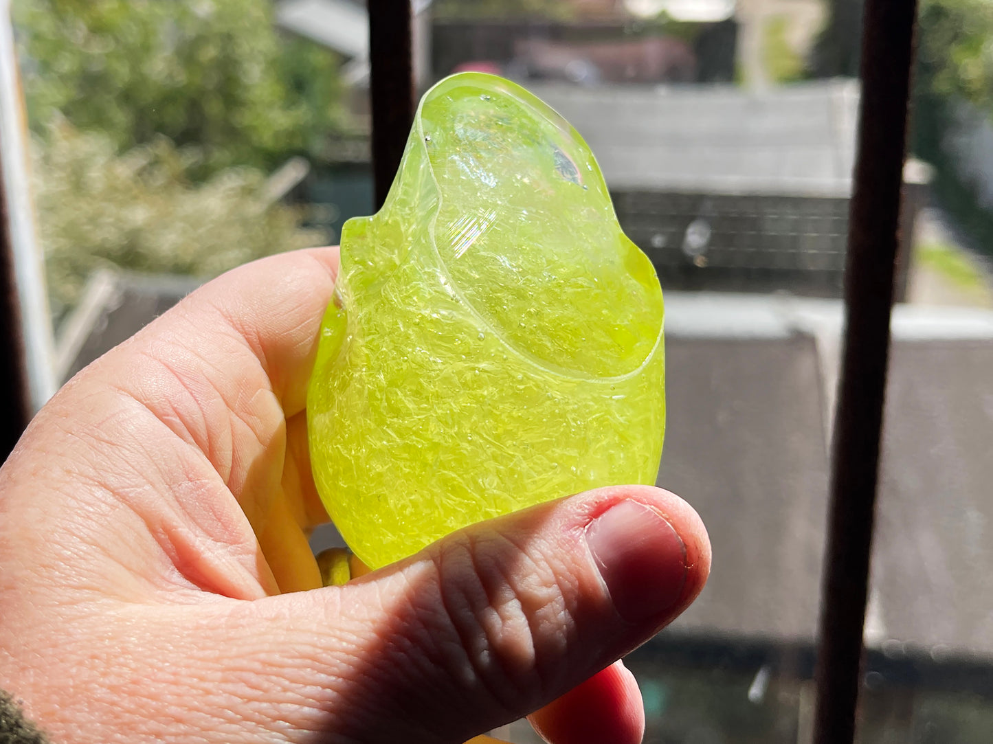 Uranium Glass Resin Skull (Uresinium)