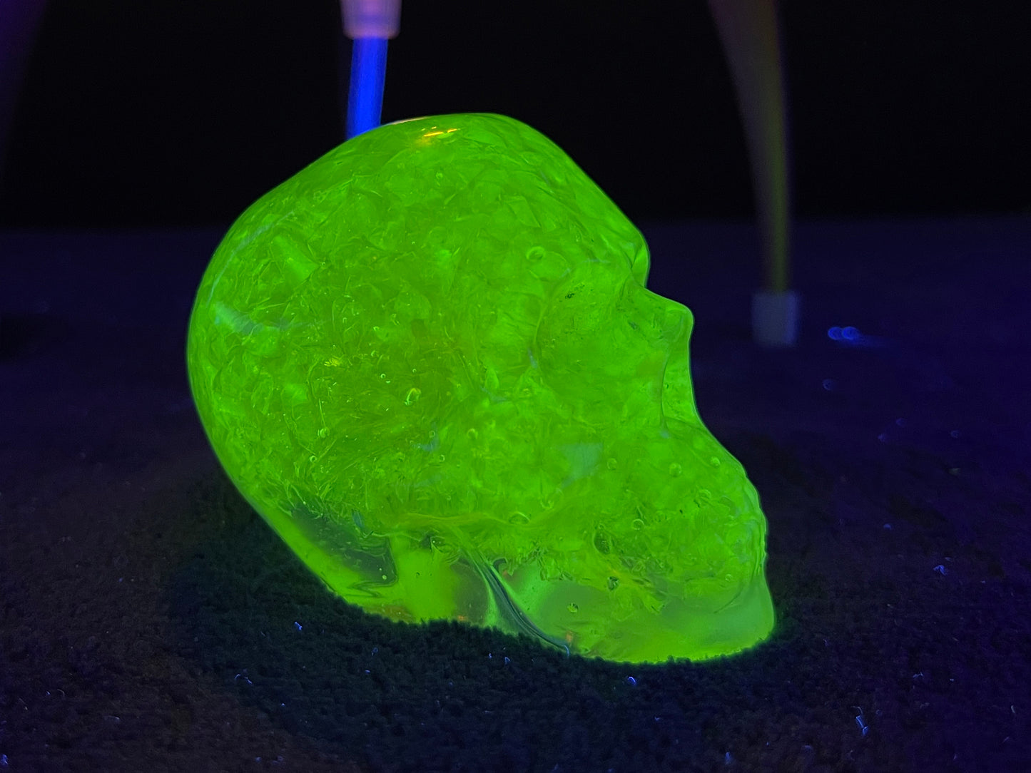 Uranium Glass Resin Skull (Uresinium)