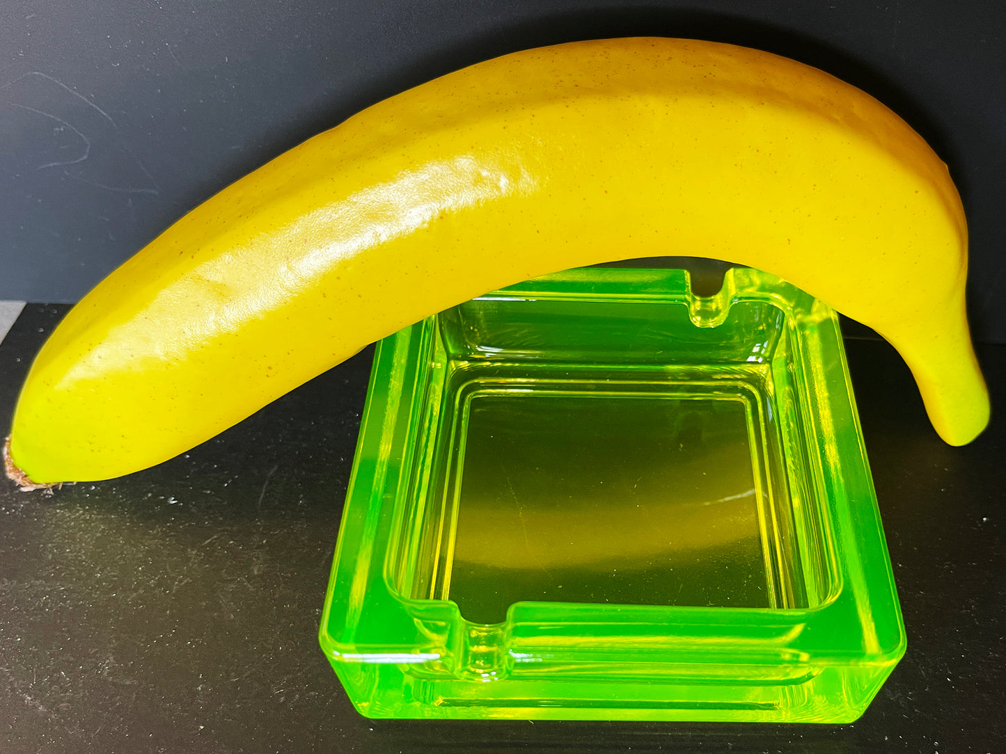 Uranium Glass Ashtray