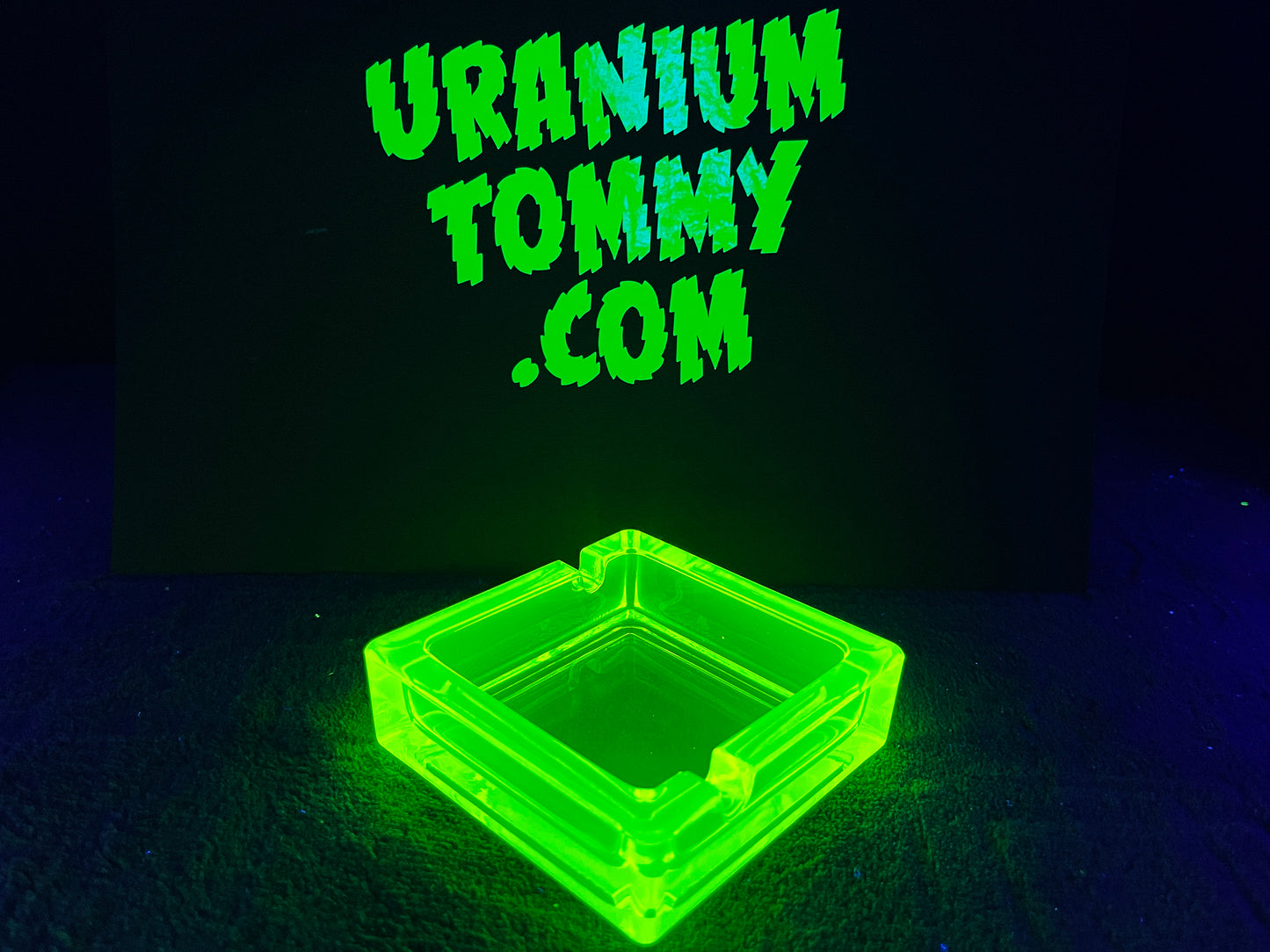 Uranium Glass Ashtray