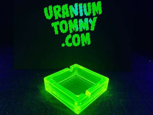 Uranium Glass Ashtray
