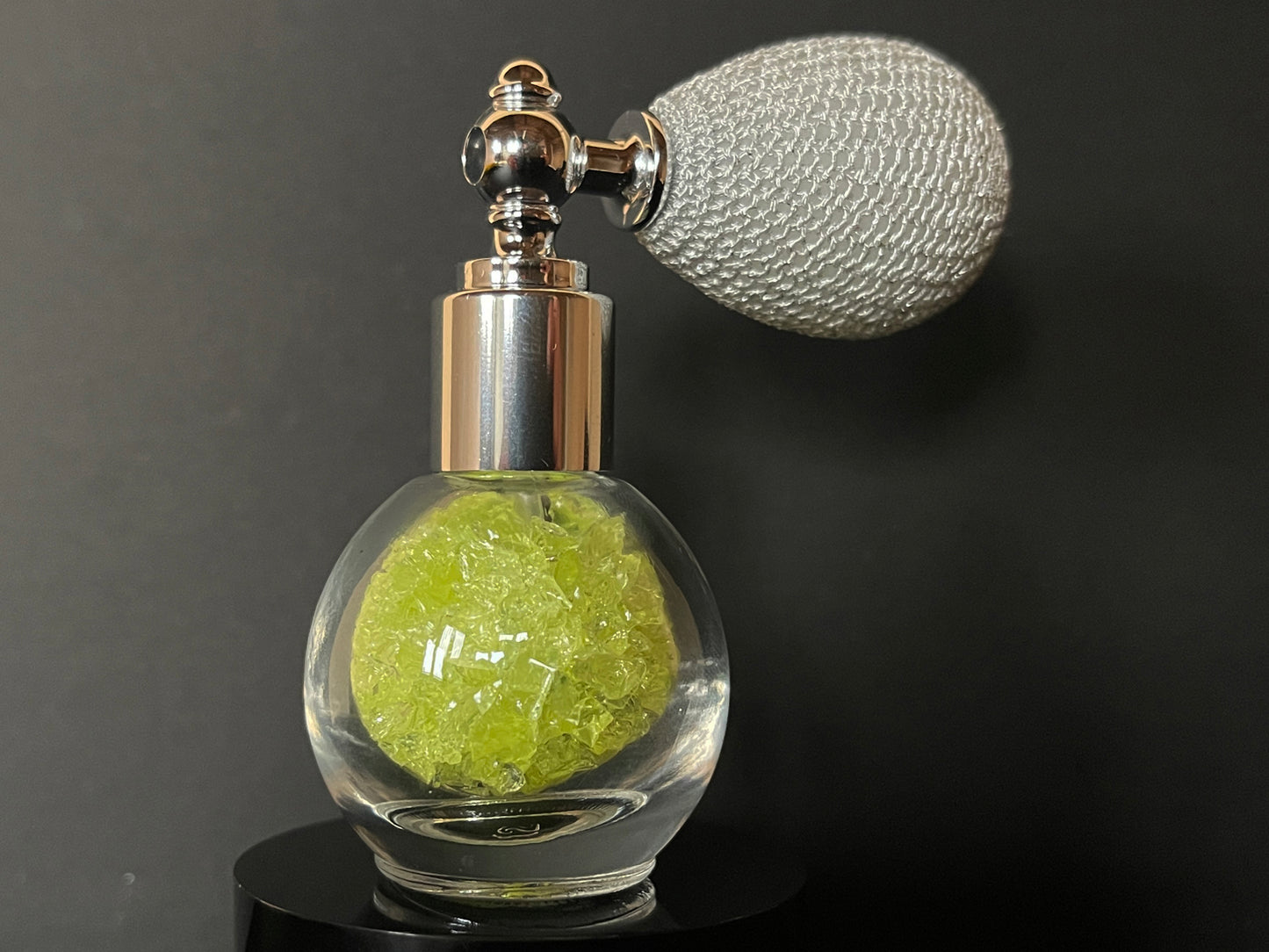Uranium Glass Filled Perfume Atomiser