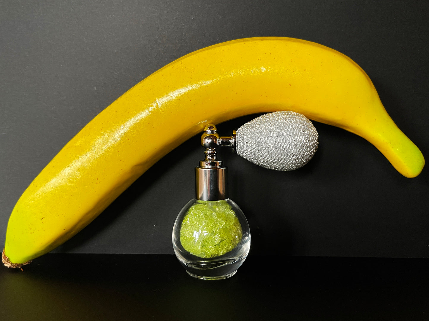 Uranium Glass Filled Perfume Atomiser