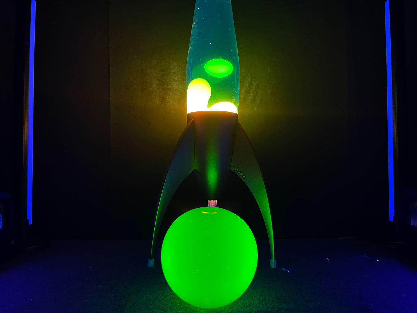 Uranium Glass 4 inch Sphere - Flat Bottom