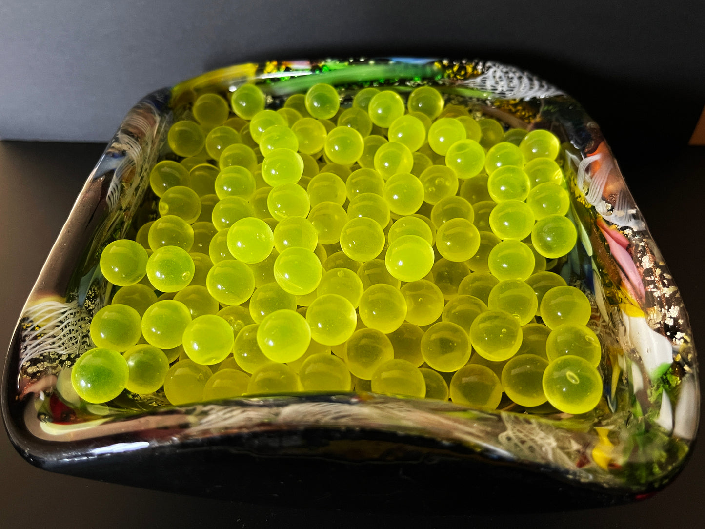12mm Uranium Glass Marbles (Seconds)